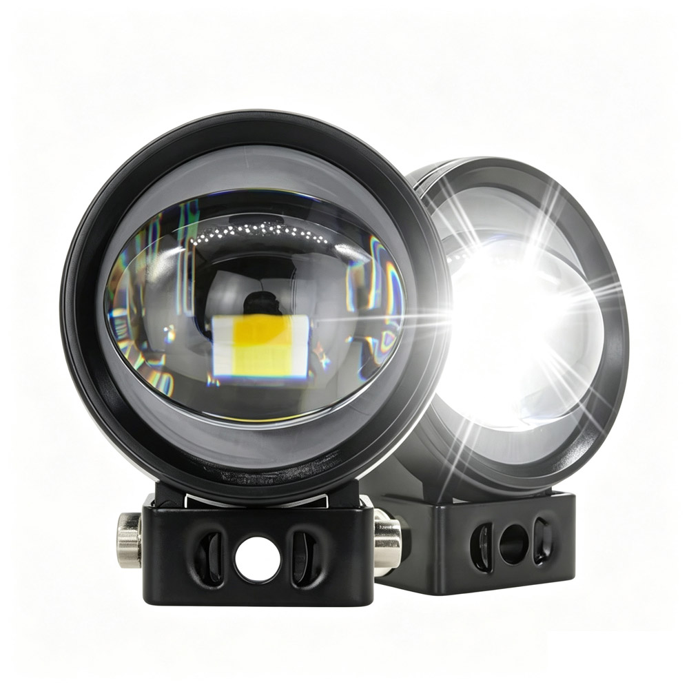 Universal Motorcycle Led Headlight Projector - LED Projector Spotlights Motorcycle Auxiliary Driving