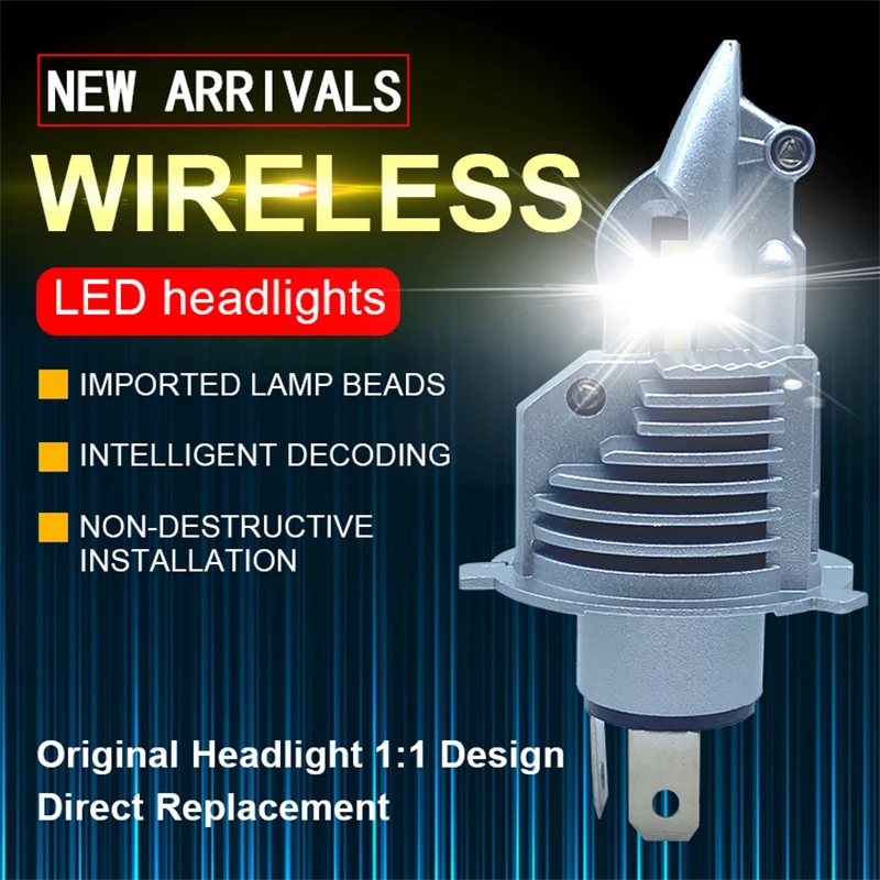 Universal Motorcycle Led Headlight Projector - EURS H4 LED headlights 16000LM 80W