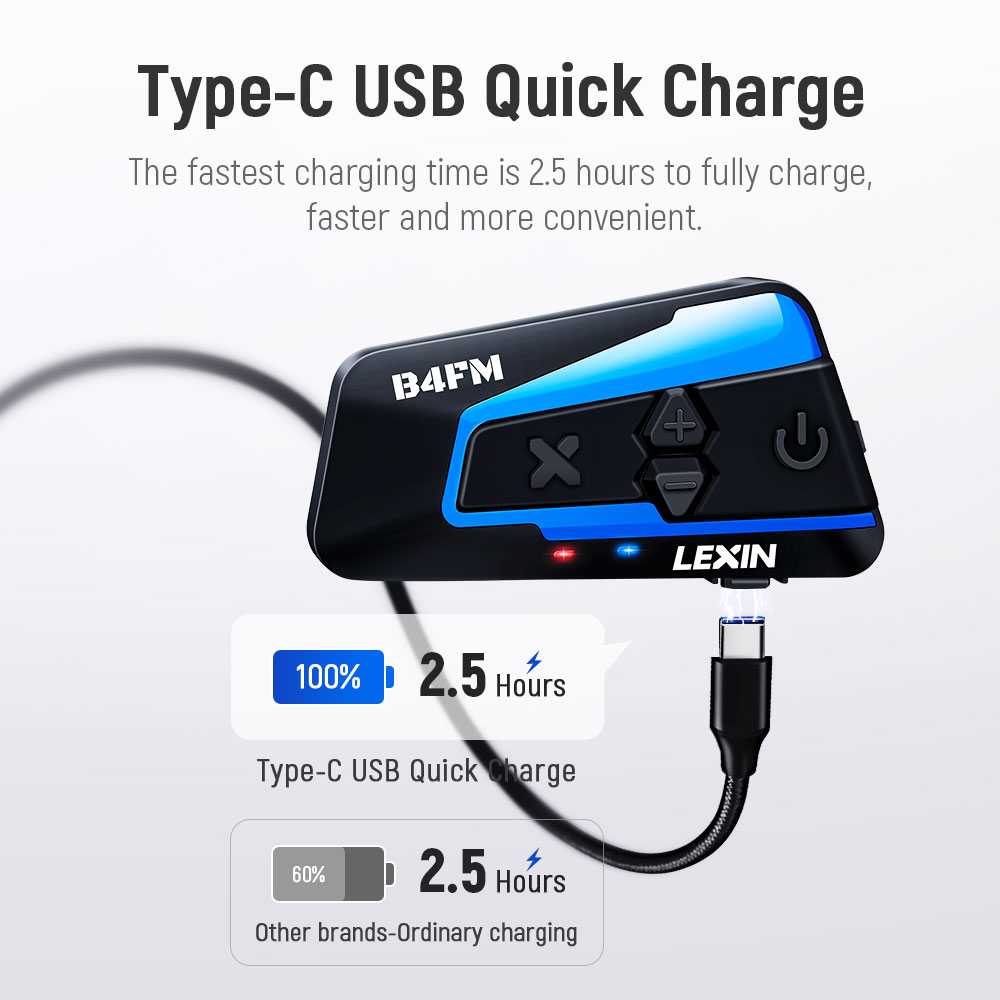 Lexin B4FM-X for 10 Riders Int - Universal Motorcycle Helmet Intercom Headset recension och pris