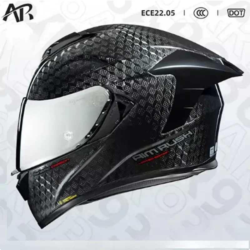 AR 12K Carbon Fiber Motorcycle - Carbon Fiber Lightweight Motorcycle Helmet recension och pris