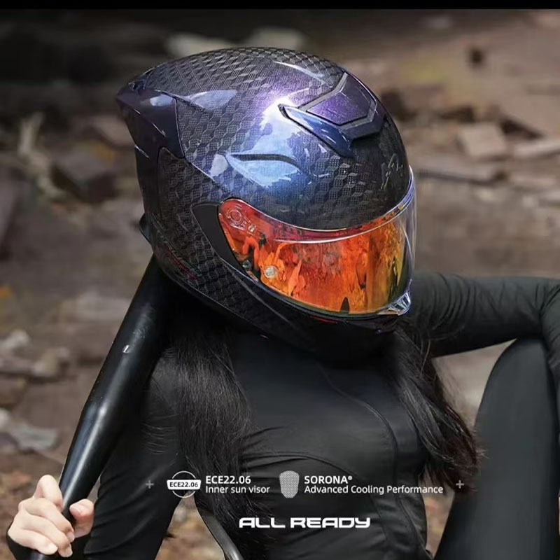 AR 12K Carbon Fiber Motorcycle - Carbon Fiber Lightweight Motorcycle Helmet recension och pris