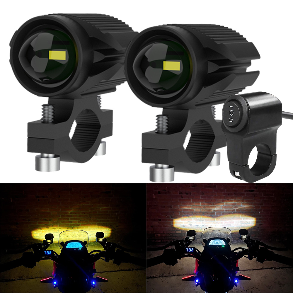 Additional Led Headlights For  - Universal Motorcycle Led Headlight Projector recension och pris