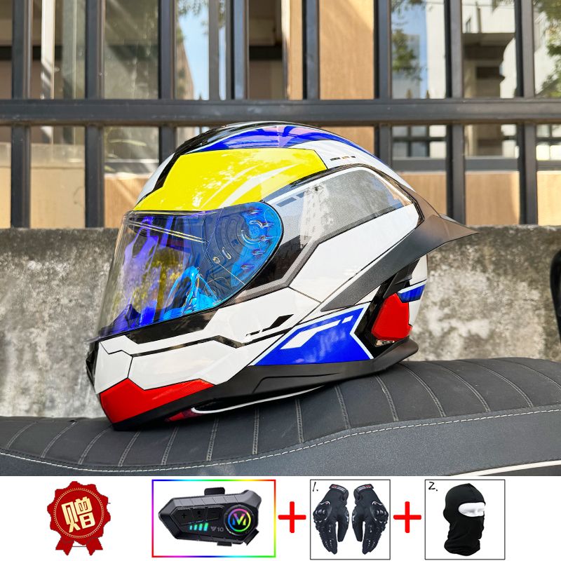 ORZ Motorcycle Bluetooth Helme - Full Face Motorcycle Helmet With Bluetooth recension och pris