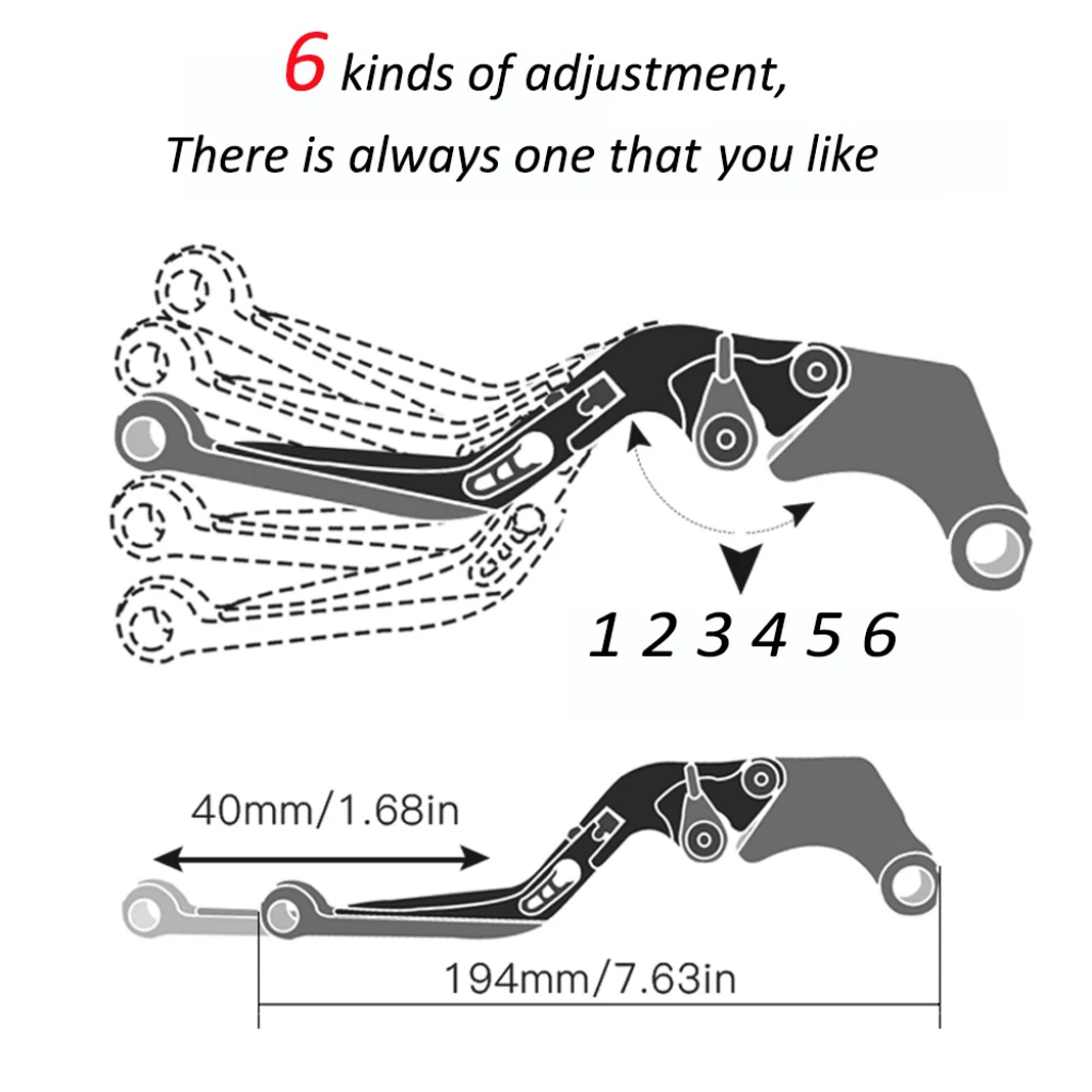 For KYMCO AK550 2017-2023 Moto - Cnc Aluminum Adjustable Brake Clutch Levers recension och pris