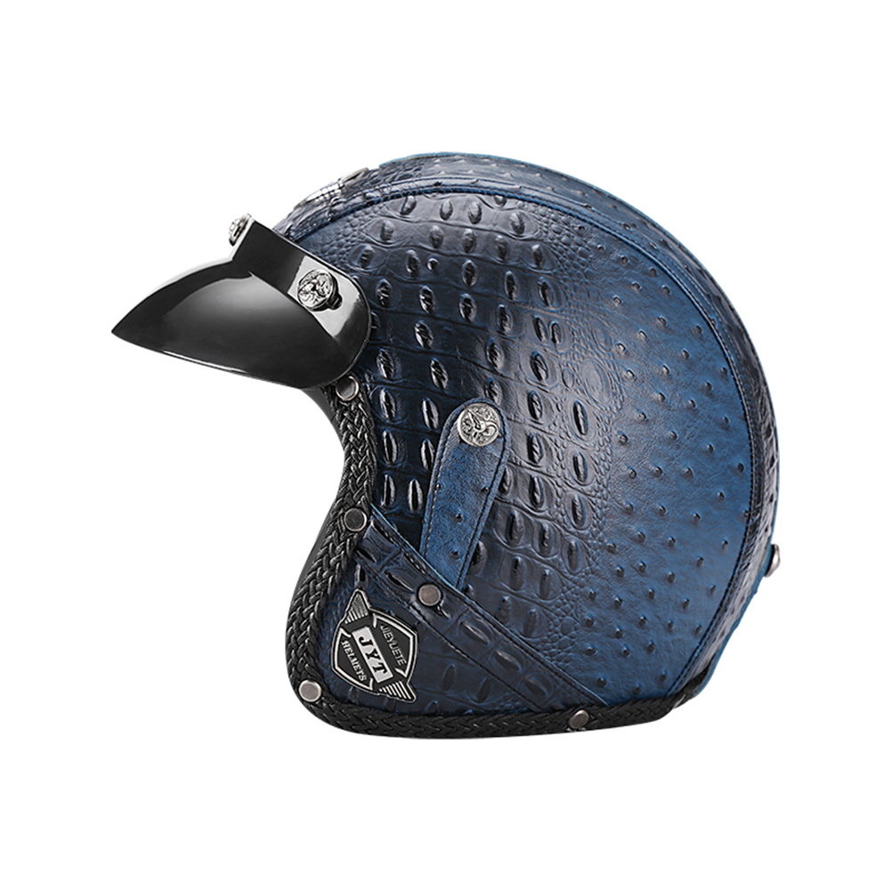 DOT 3/4 Open Face Motorcycle R - Vintage Open Face Retro Helmet recension och pris