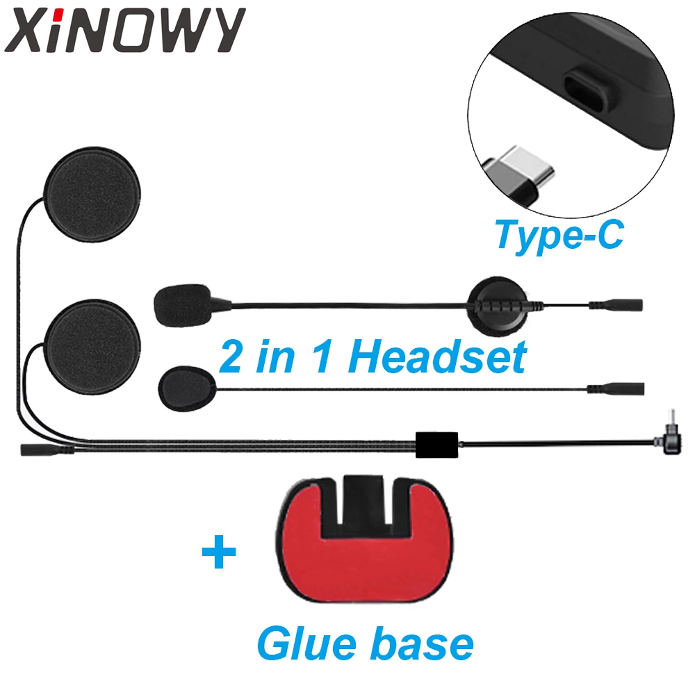Type-C USB-C for Xinowy V6 PLU - Full Face Motorcycle Helmet With Bluetooth recension och pris
