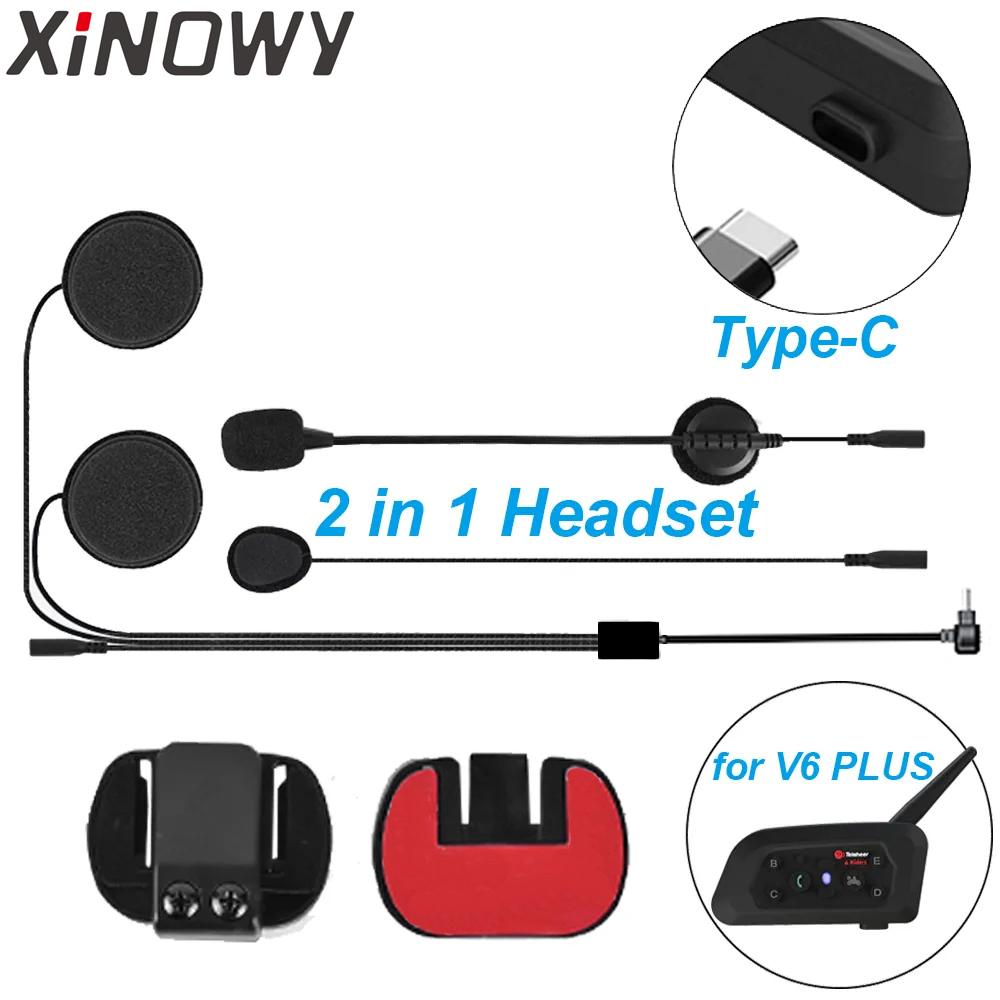 Type-C USB-C for Xinowy V6 PLU - Full Face Motorcycle Helmet With Bluetooth recension och pris