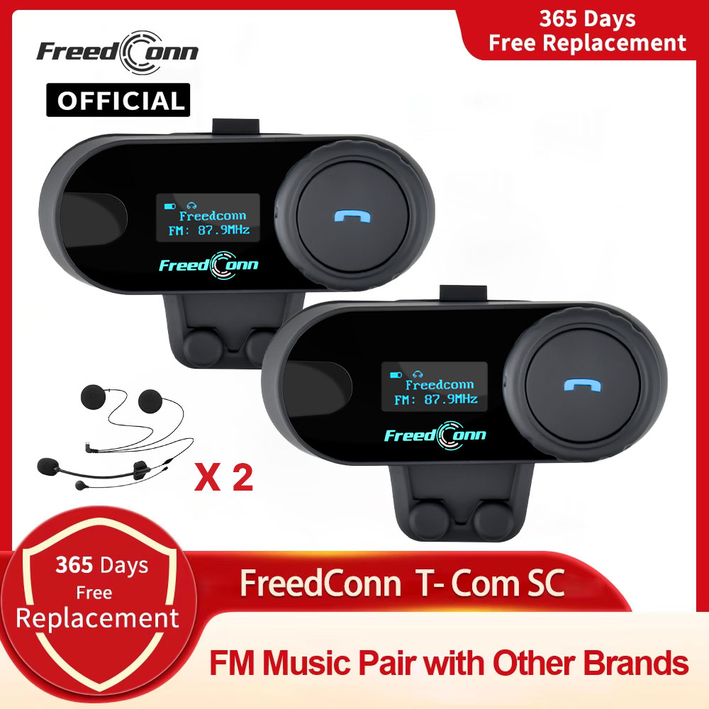 FreedConn Bluetooth Motorcycle - Universal Motorcycle Helmet Intercom Headset recension och pris
