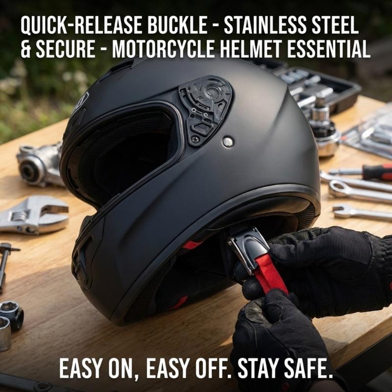 G7NA Motorcycle Helmets necess - Quick Release Buckle Motorcycle Helmet recension och pris