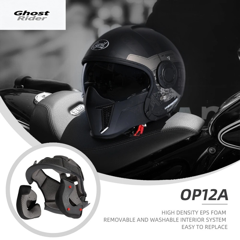 OP12A Modular Motorcycle Helme - Quick Release Buckle Motorcycle Helmet recension och pris