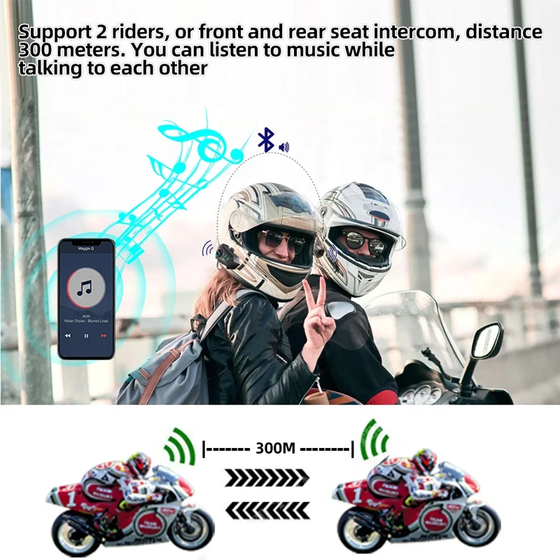 Y10 2X Bluetooth Motorcycle He - Full Face Motorcycle Helmet With Bluetooth recension och pris