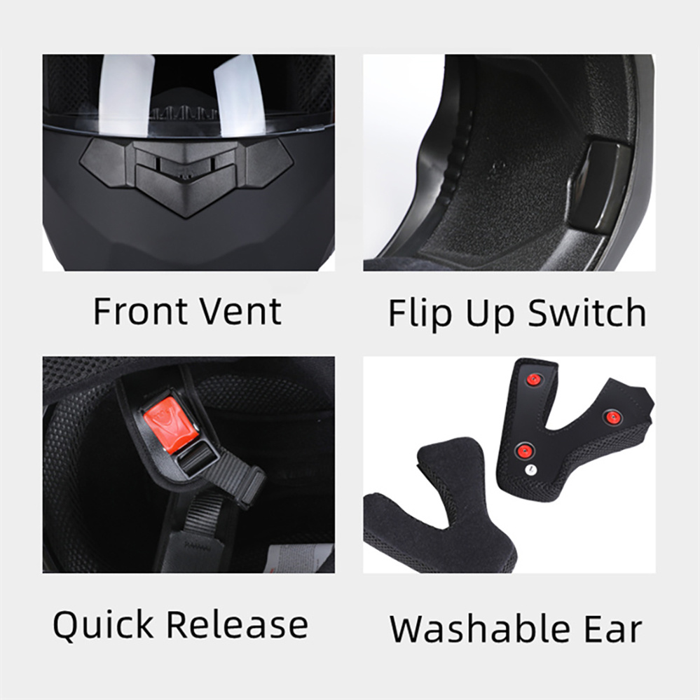 Modular Motorcycle Helmet Dual - Motorcycle Helmet Inner Sun Visor Lens recension och pris