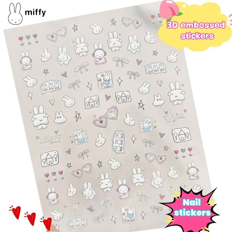 Miffy cartoon nail stickers an - Atv Parts recension och pris