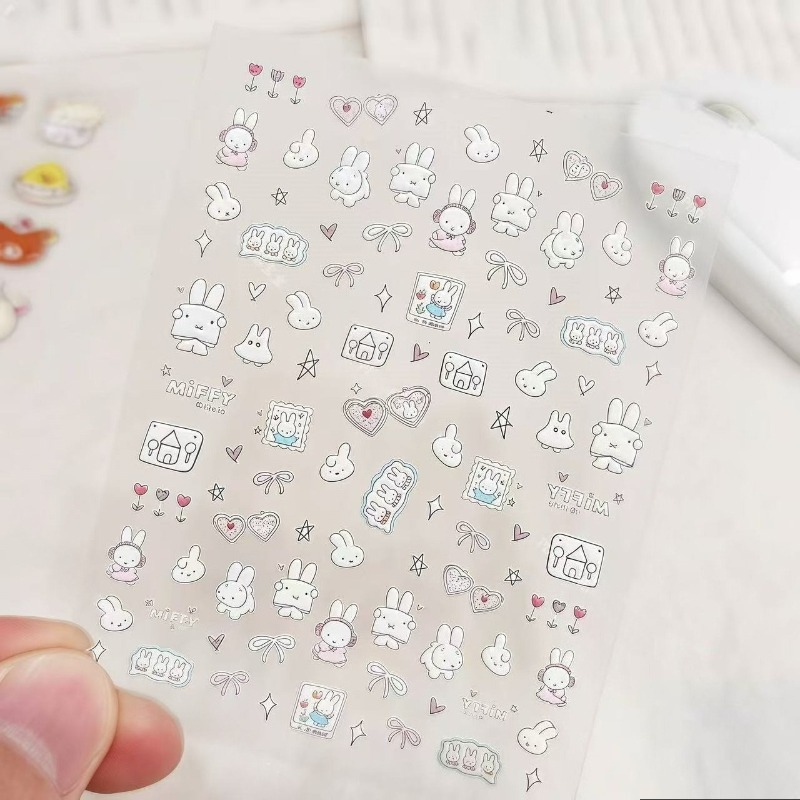 Miffy cartoon nail stickers an - Atv Parts recension och pris