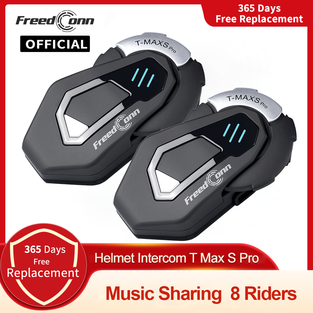 FreedConn T Max S Pro Motorcyc - Universal Motorcycle Helmet Intercom Headset recension och pris
