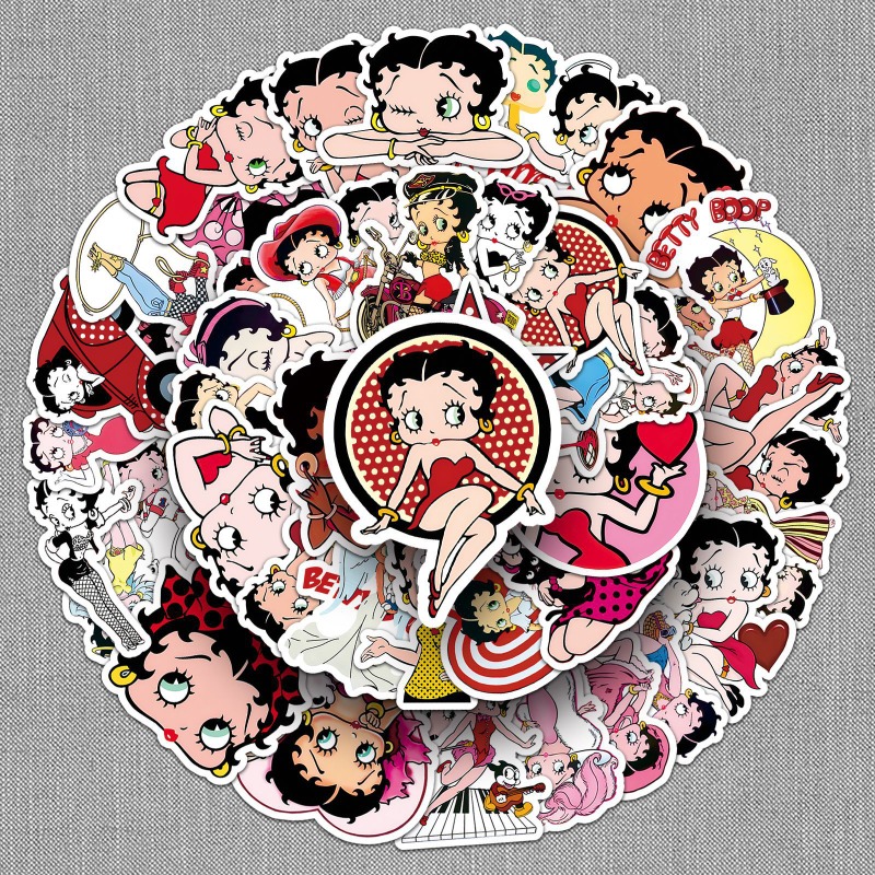 Betty Boop 50 stickers high co - Atv Parts recension och pris
