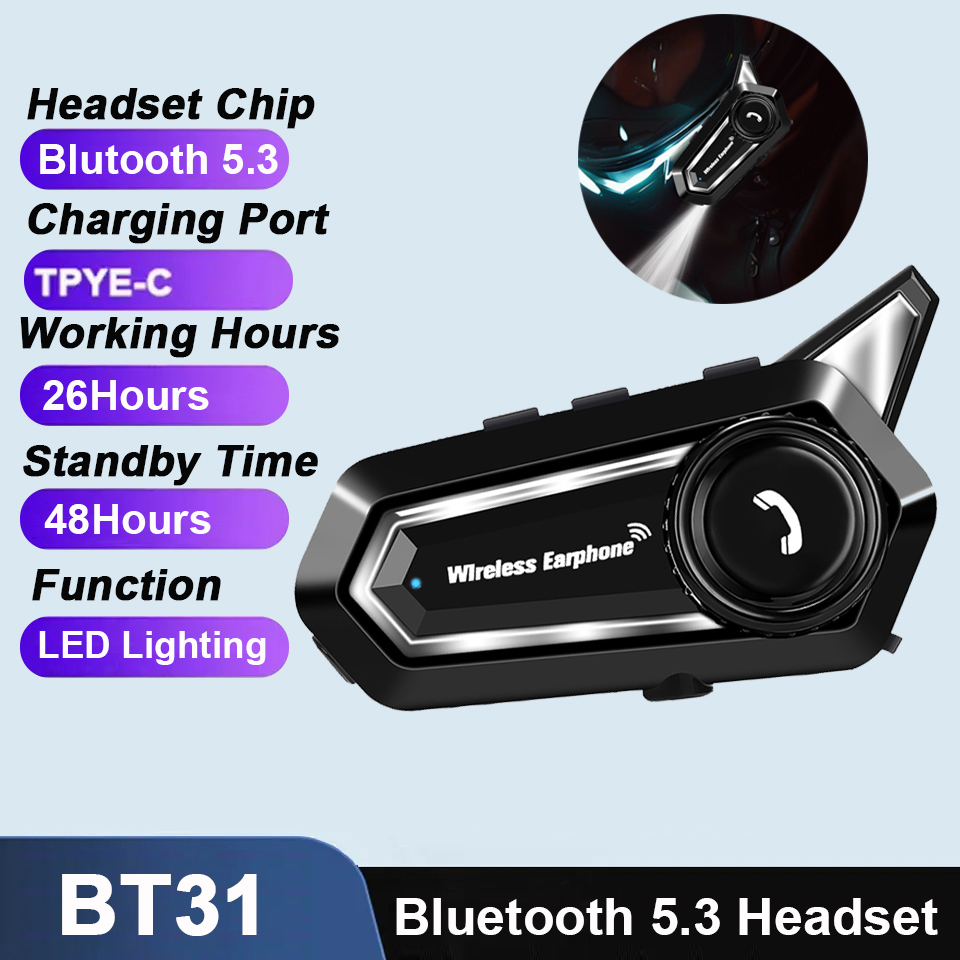 BT31 Motorcycle Helmet Headset - Full Face Motorcycle Helmet With Bluetooth recension och pris