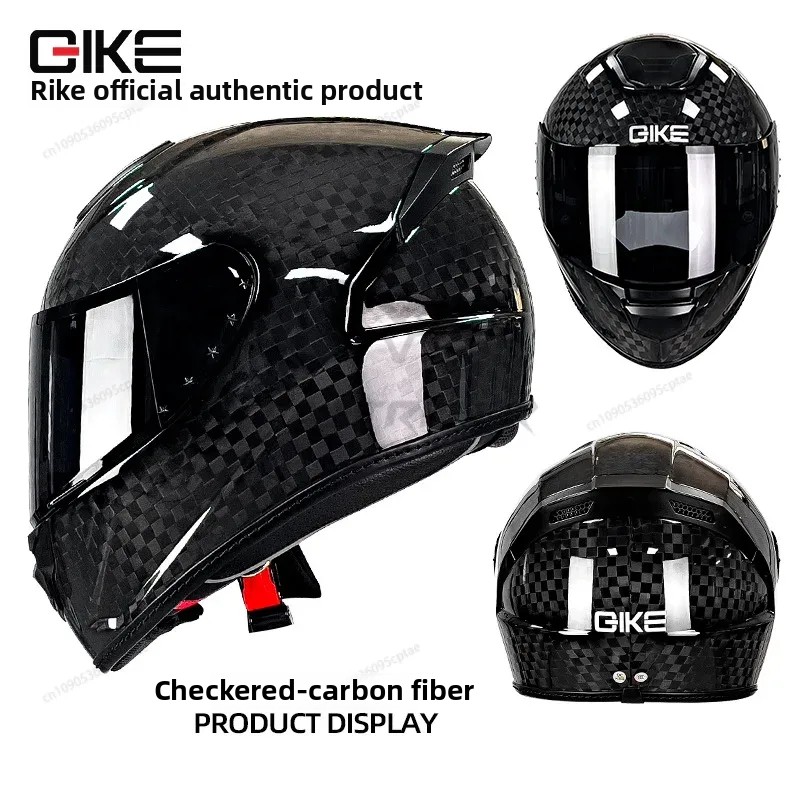 QIKE Carbon Fiber Motorcycle H - Carbon Fiber Lightweight Motorcycle Helmet recension och pris